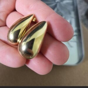 NWOT Stainless Steel Teardrop Earrings